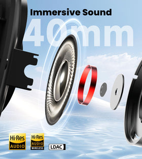 Edifier W80 LDAC Hi-Res wireless delivers detailed audio with rich bass.