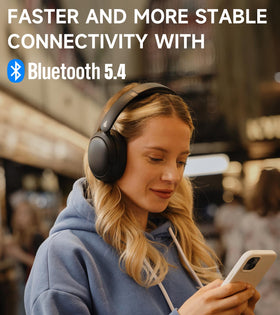 Person commuting with Edifier headphones for distraction-free travel