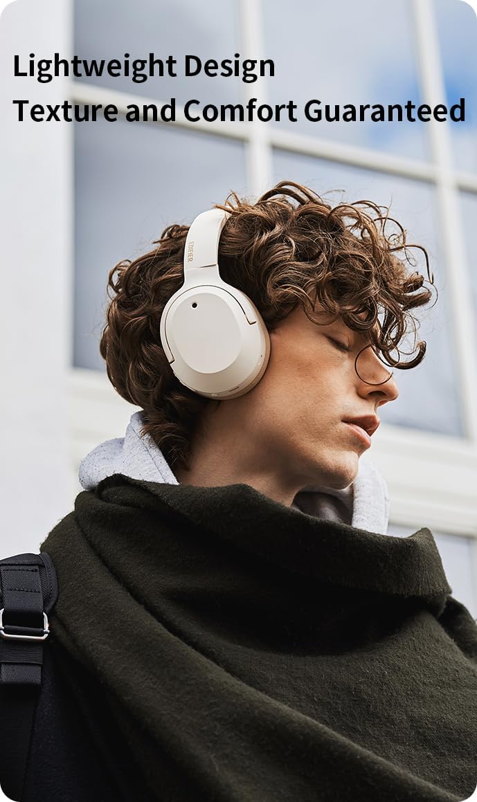 Edifier W820NB Plus control buttons and ports for easy on-device adjustments