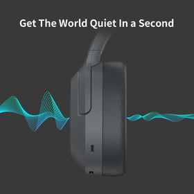 Soft memory foam earcup cushions for comfortable all-day wear.