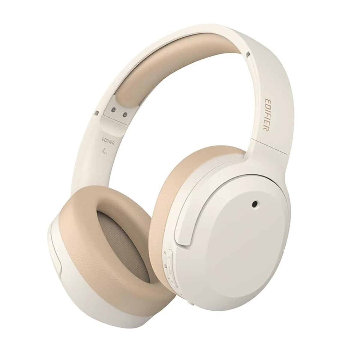 Edifier W820NB Plus front view showing ivory finish and comfortable profile