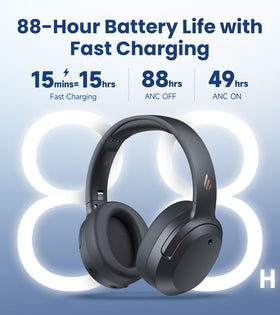 Edifier W820NB Plus Gen 2 AI noise cancellation mics for clear calls.