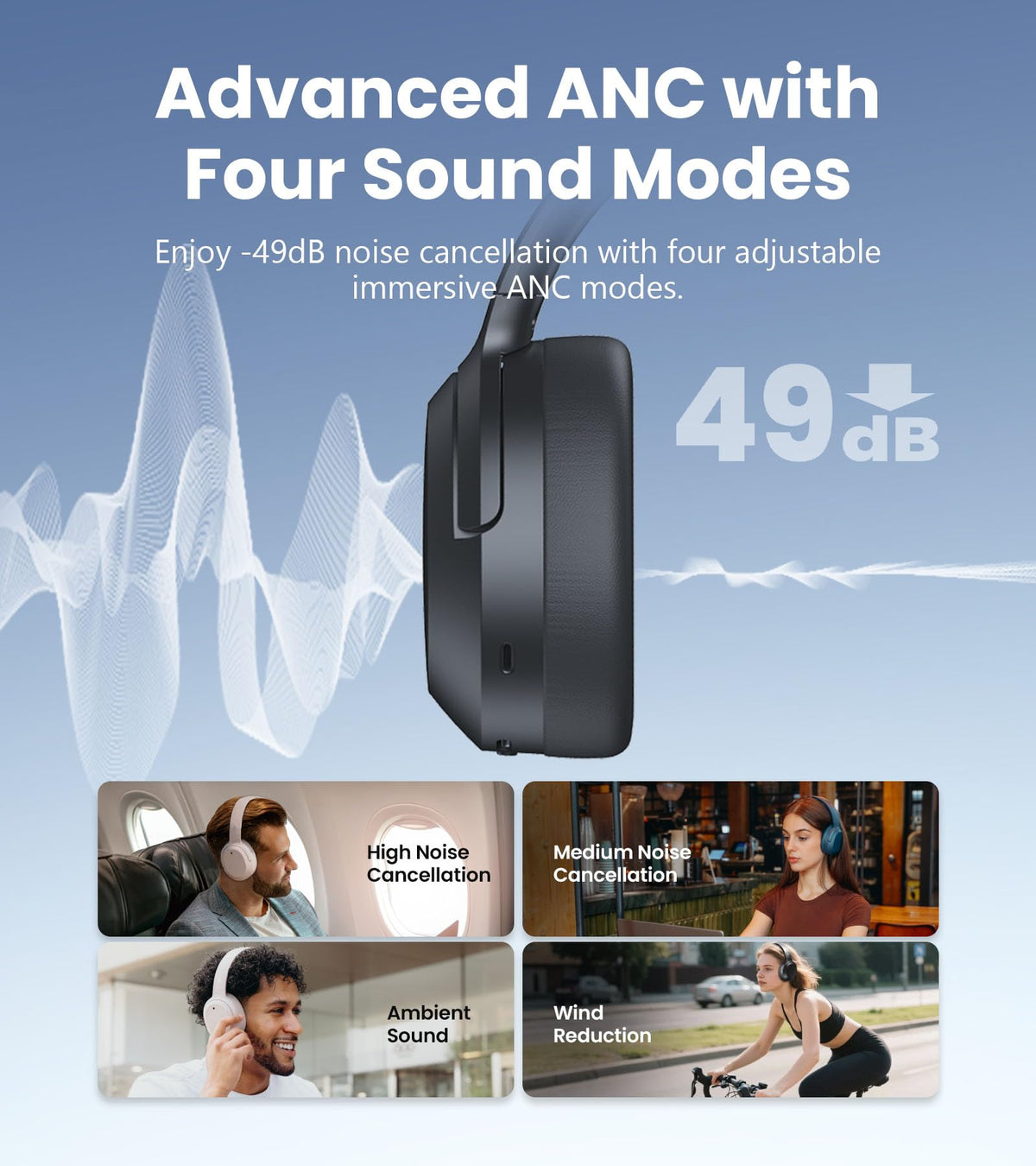 Edifier W820NB Plus Gen 2 ANC modes in use for quiet spaces.