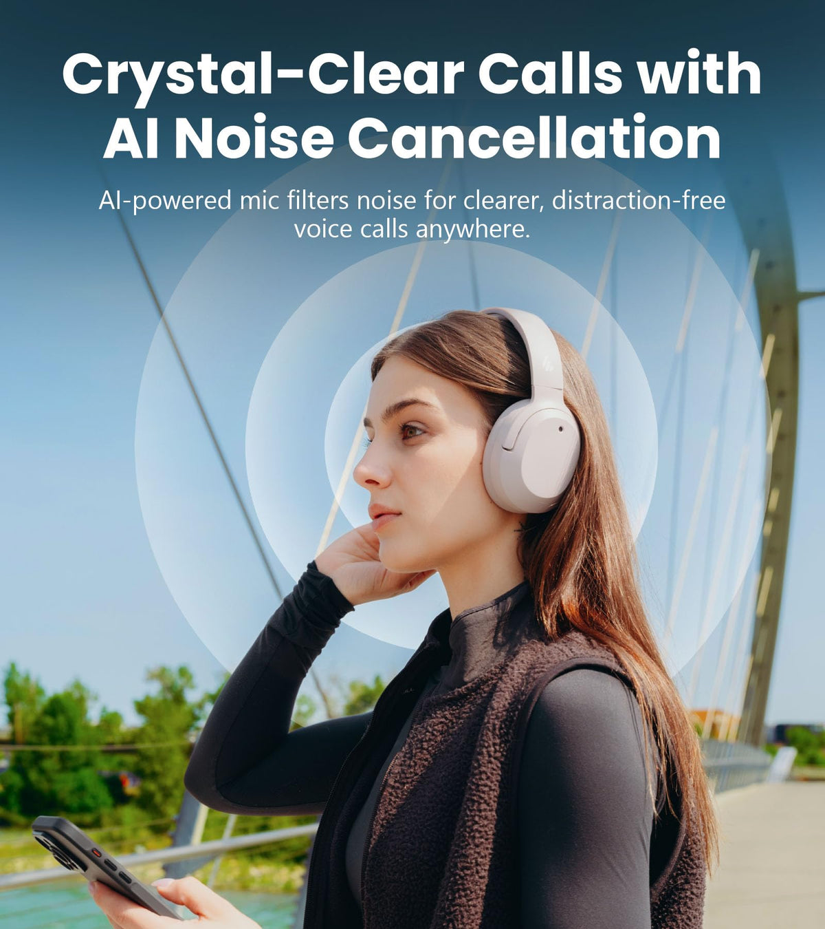 Edifier W820NB Plus Gen 2 charging case closed protects headphones during travel