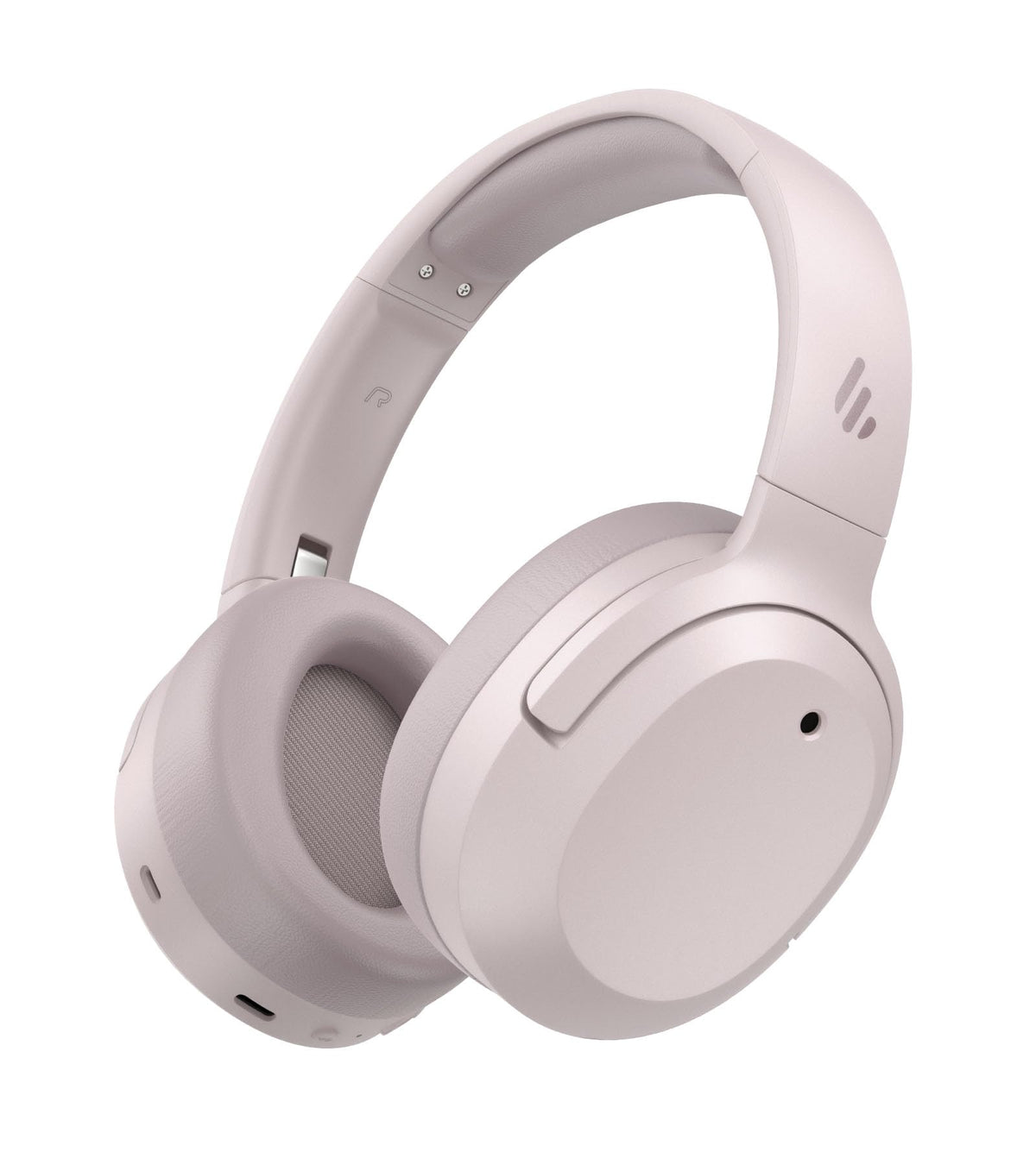 Edifier W820NB Plus Gen 2 front view headphones deliver rich sound with Smoky Pink styling