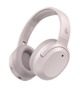 Edifier W820NB Plus Gen 2 front view headphones deliver rich sound with Smoky Pink styling