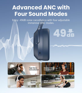 Edifier W820NB Plus navy headband foam designed for long sessions.