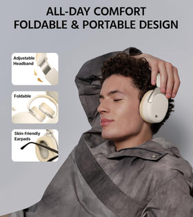 Edifier W830NB spatial audio graphic highlighting immersive listening benefit
