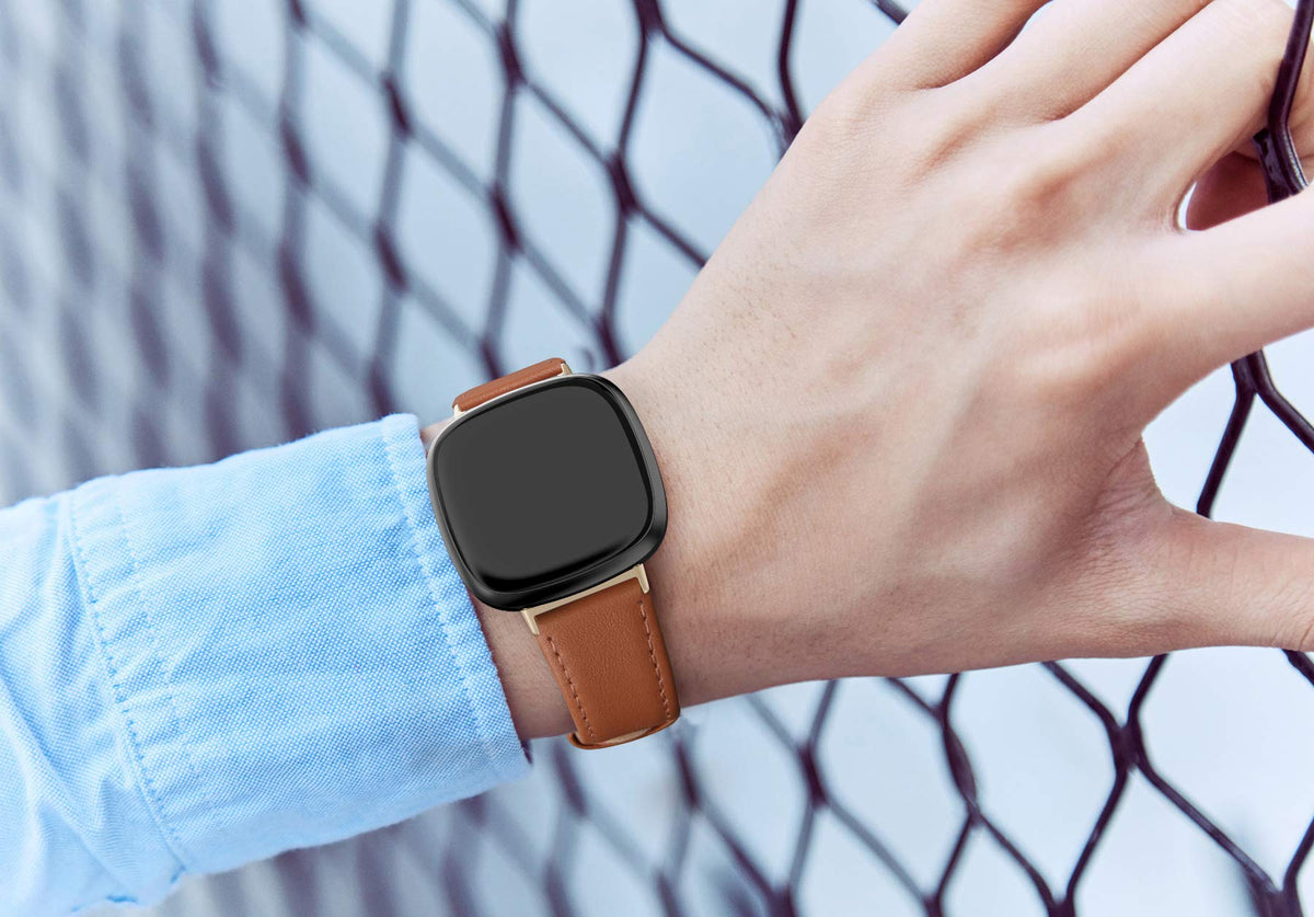 EDIMENS upgraded clasp leather band ensures secure, quick installation.