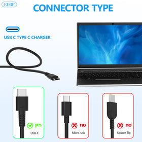 EDRF 100W USB-C charger USB-C port powers Lenovo laptops efficiently.