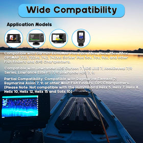 EDSRDPLT compatible with Garmin and Lowrance units ensuring broad compatibility