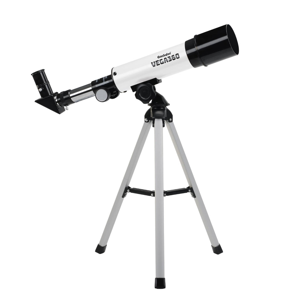 Educational Insights GeoSafari Vega 360 telescope front view with 50 mm lens ideal for beginners