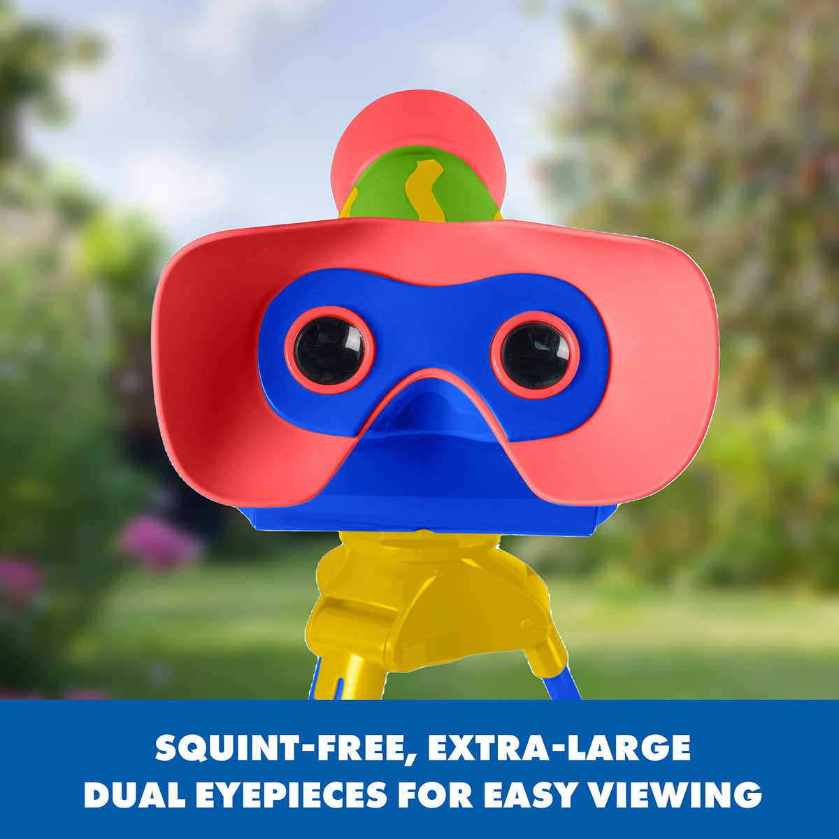 Educational Insights lens cover and optics detail protecting clarity