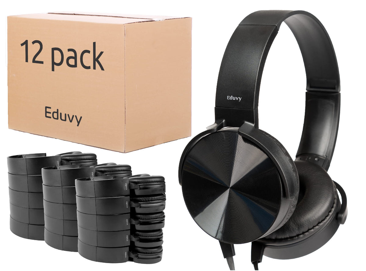 Eduvy Bulk Headphones in classroom pack for teacher deployment and student use