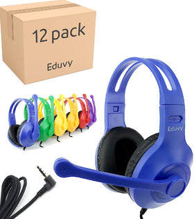 Eduvy Edspired classroom headphones with microphone for crystal-clear participation.