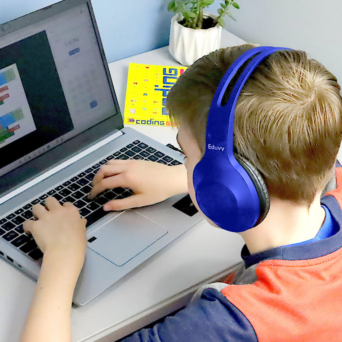 Eduvy mixed-color pack brings organization to classroom headsets.