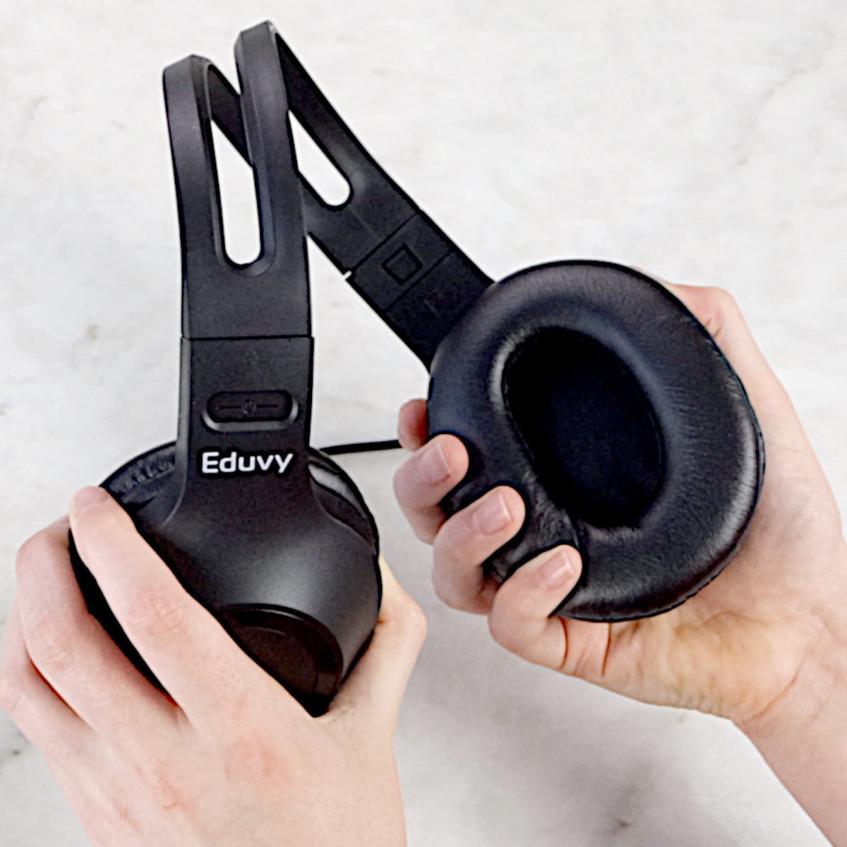 Eduvy wired headsets for schools reduce downtime and charging needs.