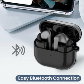 E ECSEM Buds 3 Pro charging case open for quick pairing access.