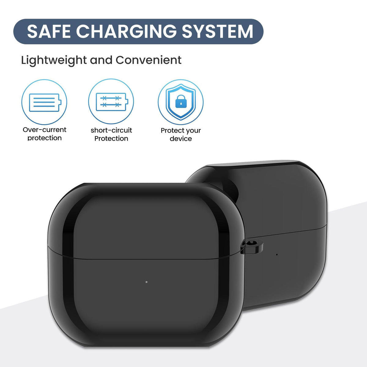 E ECSEM Buds 3 Pro charging case top view highlighting easy access.