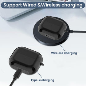 E ECSEM Buds 3 Pro charging case with USB-C cable for versatile power.
