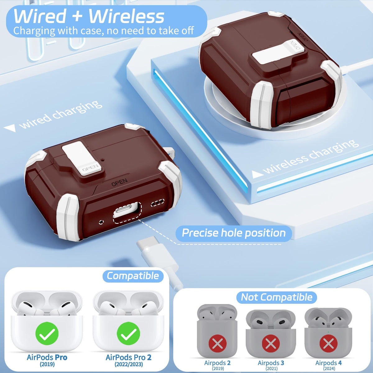 Ekoonpft AirPods Pro 2 case packaging and contents