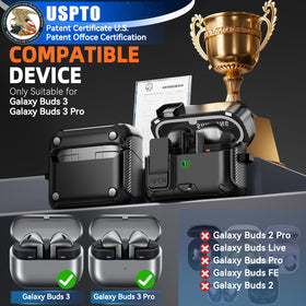 Eekonpft Buds3 Pro case includes an invisible stand for hands free viewing.