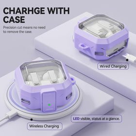 Eekonpft visible front LED shows charging status with case on.