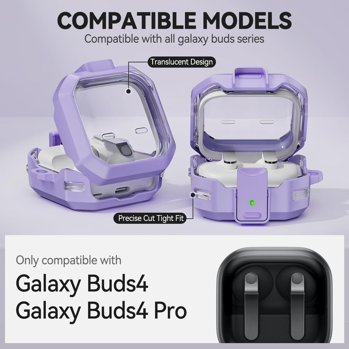 Eekonpft military-grade drop protection guards Buds 4 Pro from bumps.