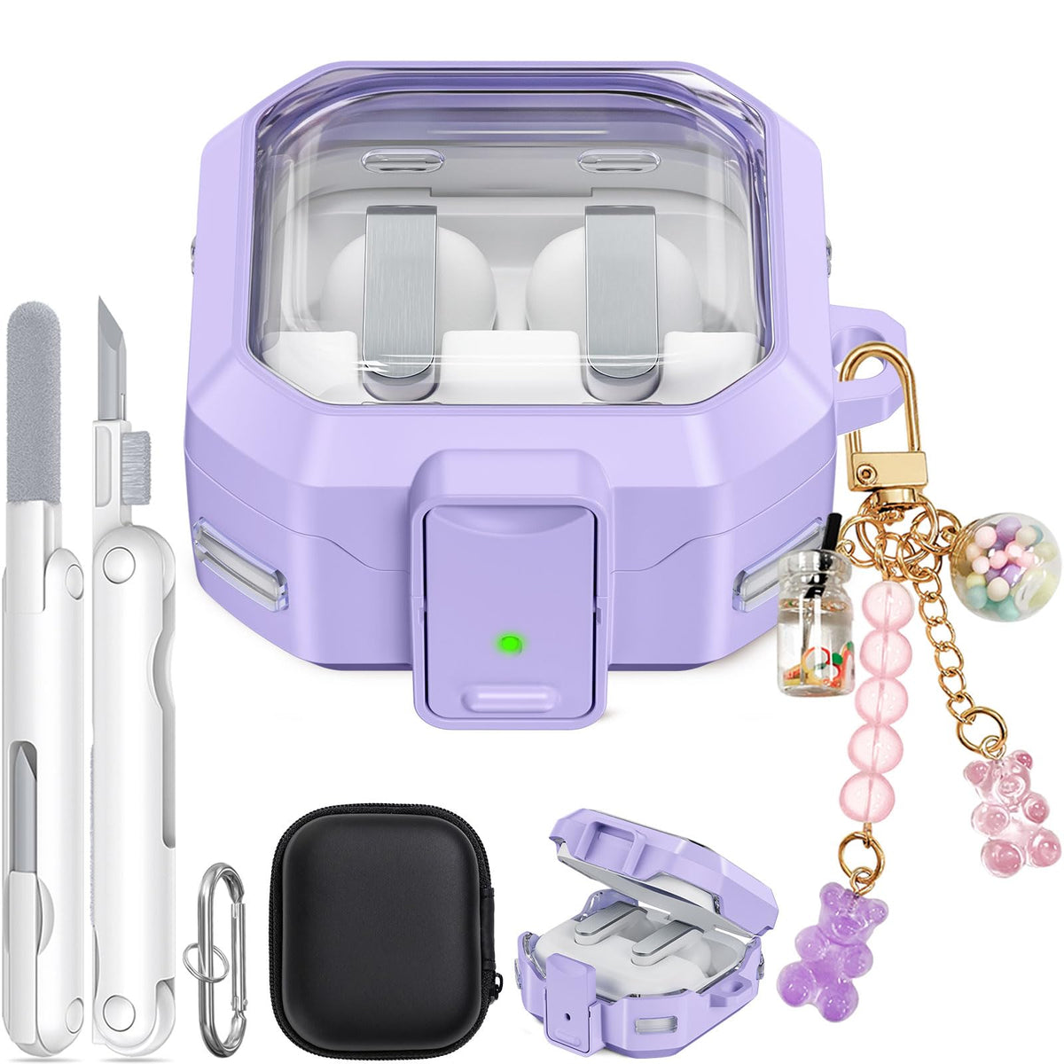 Ekoonpft secure lock case protects Galaxy Buds 4 Pro during daily carry.