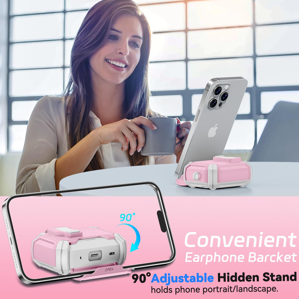 Dust protection and corner reinforcement guard AirPods Pro in daily use