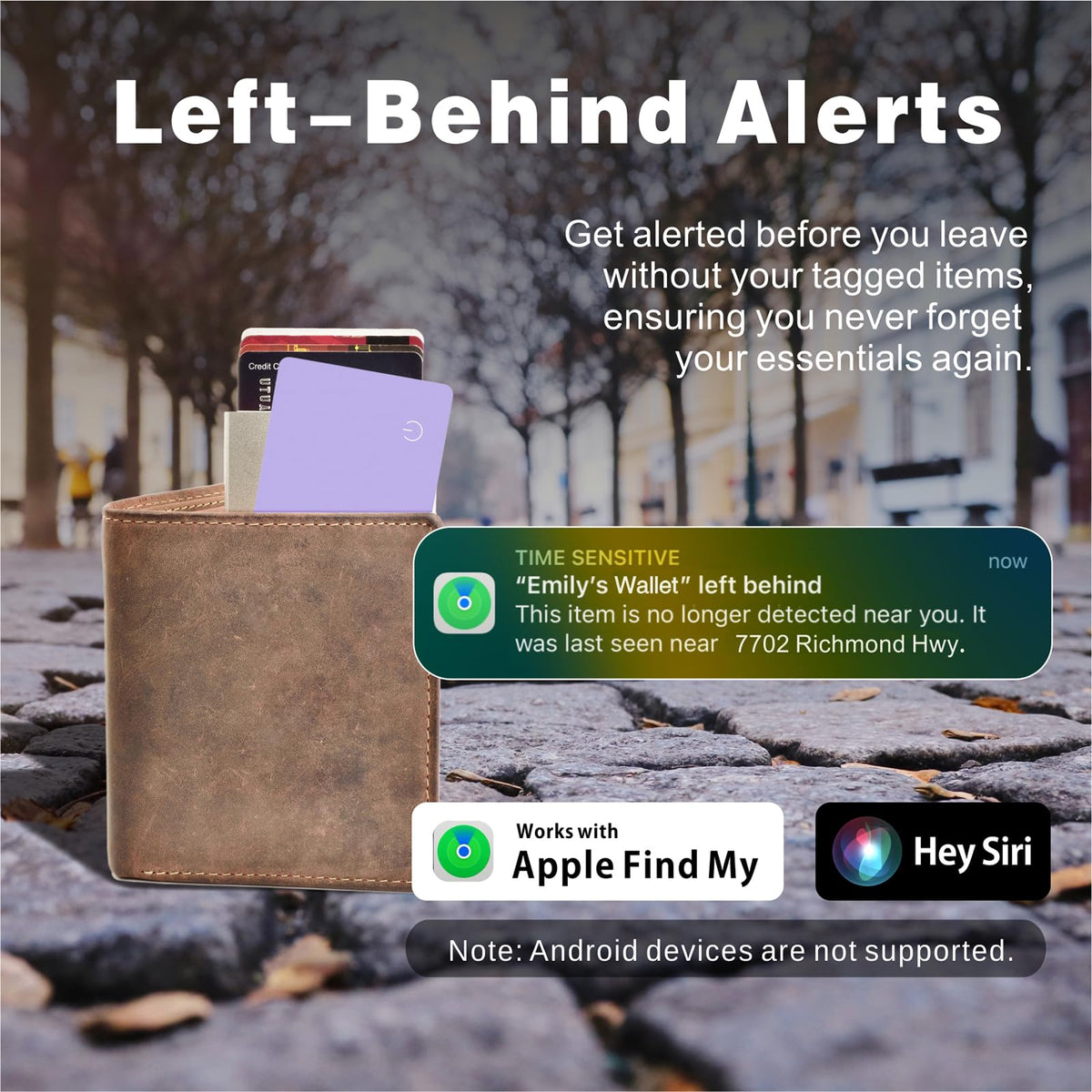 Eelexa device integrated with Find My for iPhone location tracking.