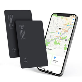 Eelexa Wallet Tracker Card slim design fits wallets for easy tracking.