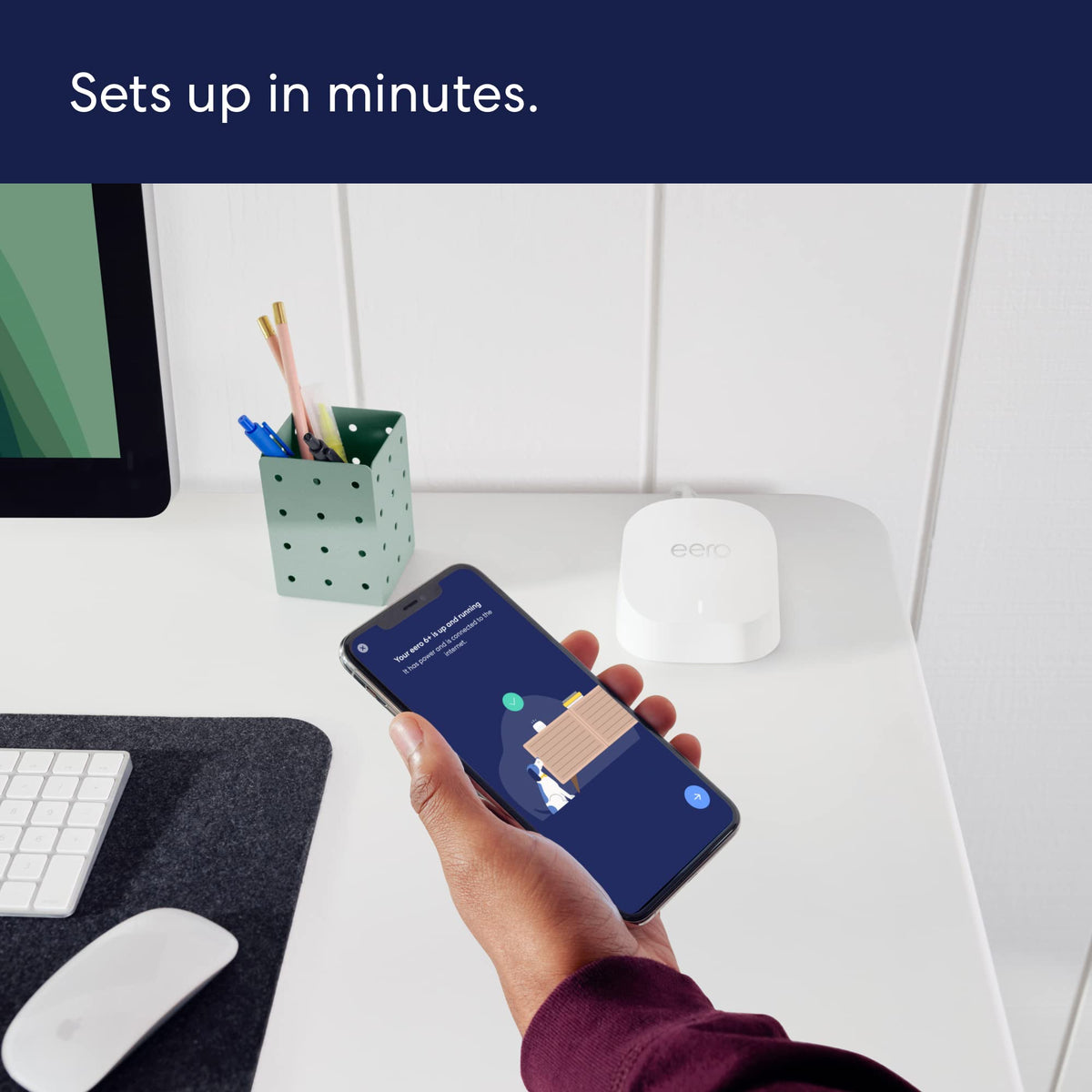 eero 6+ smart home hub icon indicating Thread and Zigbee compatibility