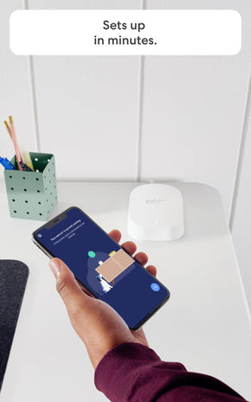 eero 6+ network expansion with additional nodes for broader coverage.
