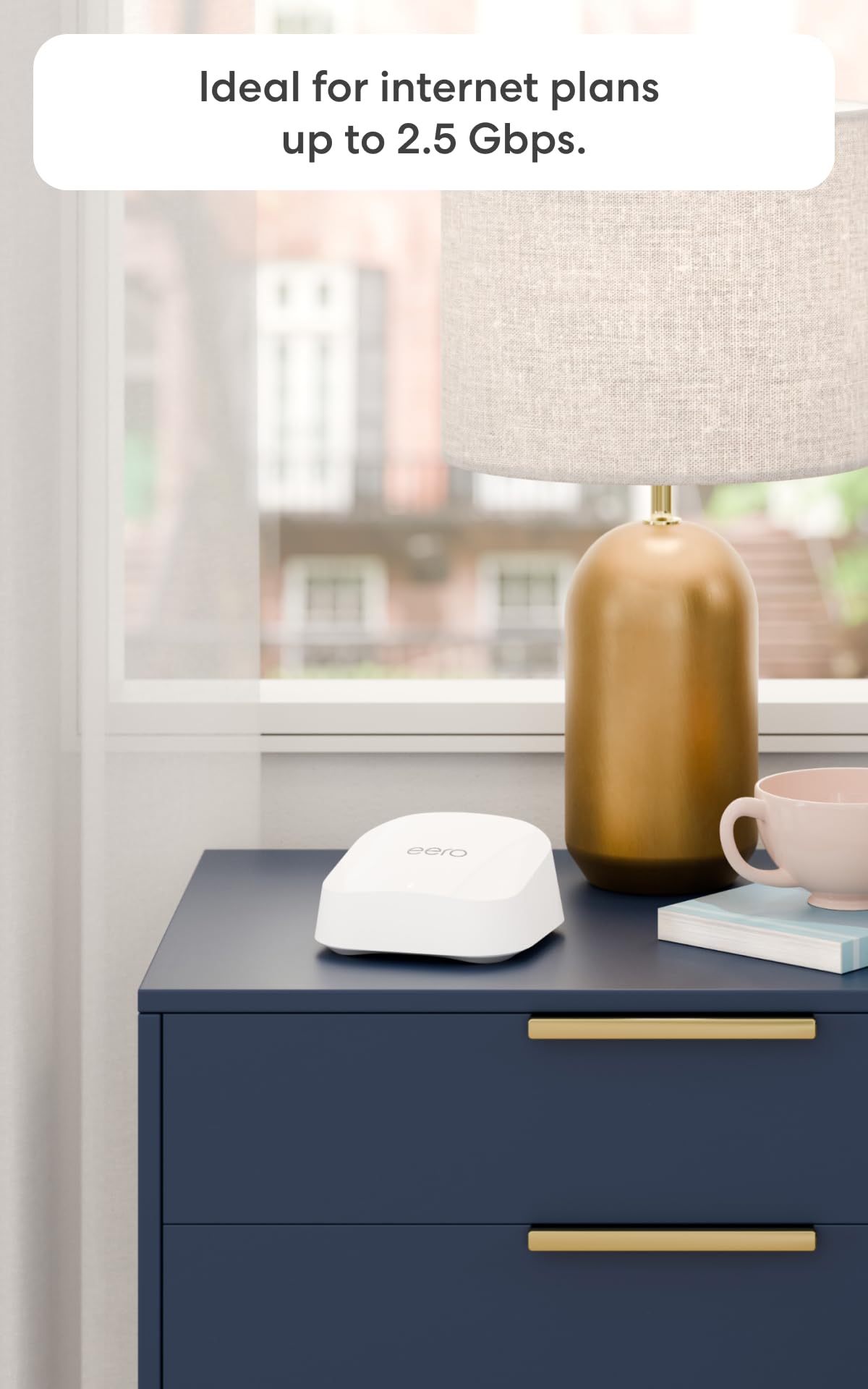 eero 7 3-pack includes three routers with setup guides for quick deployment.