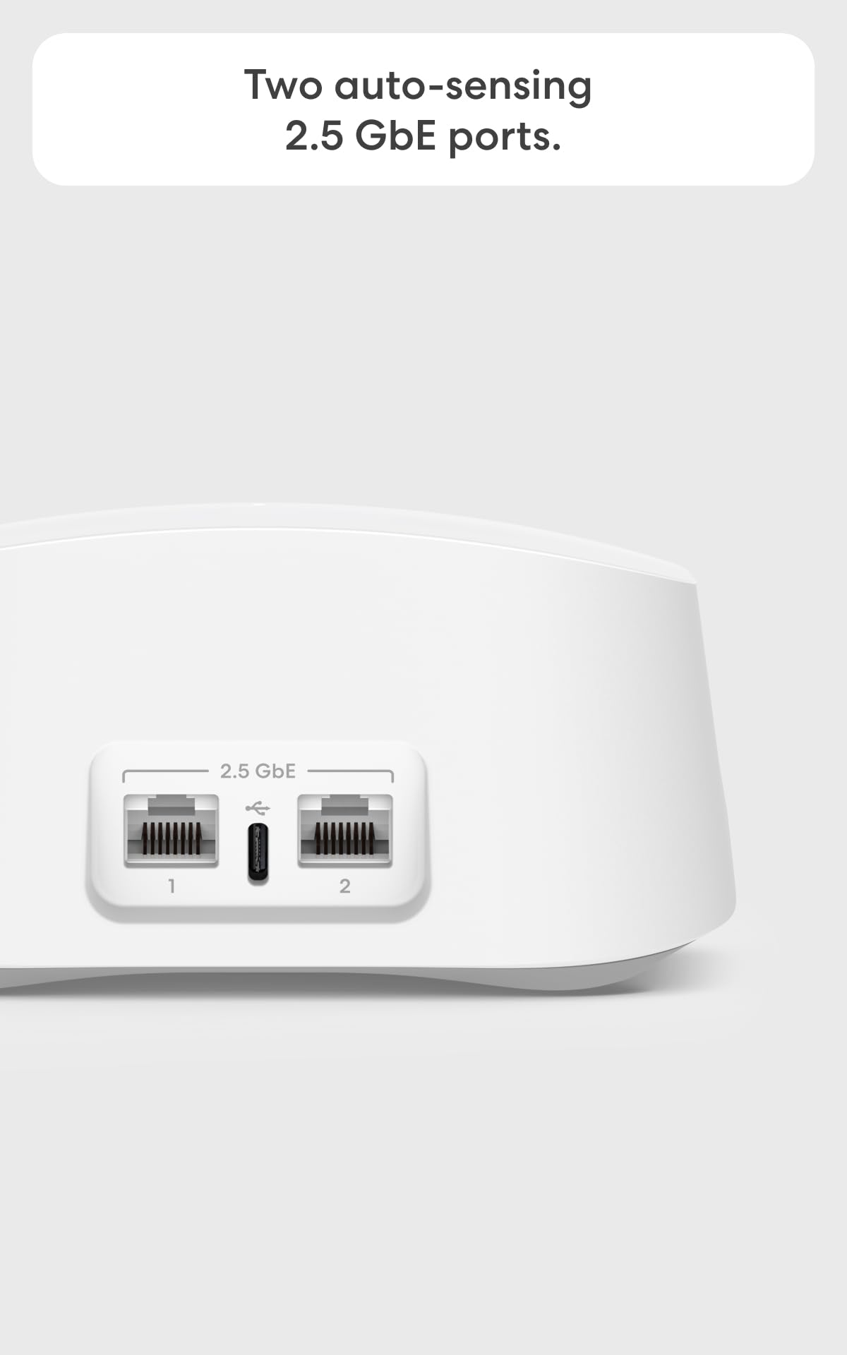 eero 7 router back ports for scalable network setup and easy cable management.