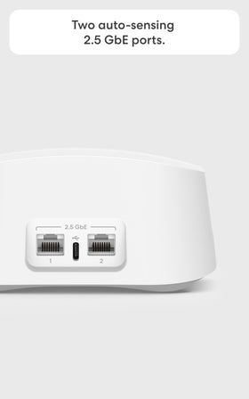 eero 7 router back ports for scalable network setup and easy cable management.