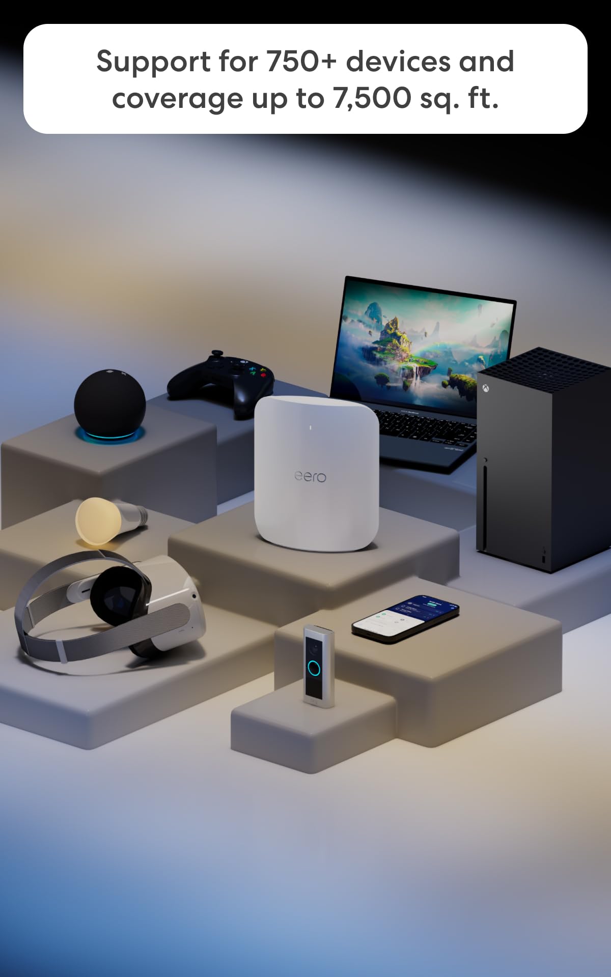 eero Max 7 acts as a smart home hub for Thread, Matter, and Zigbee devices.