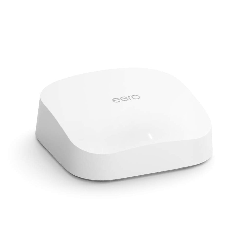 eero Pro 6 like-new box on table ready for setup