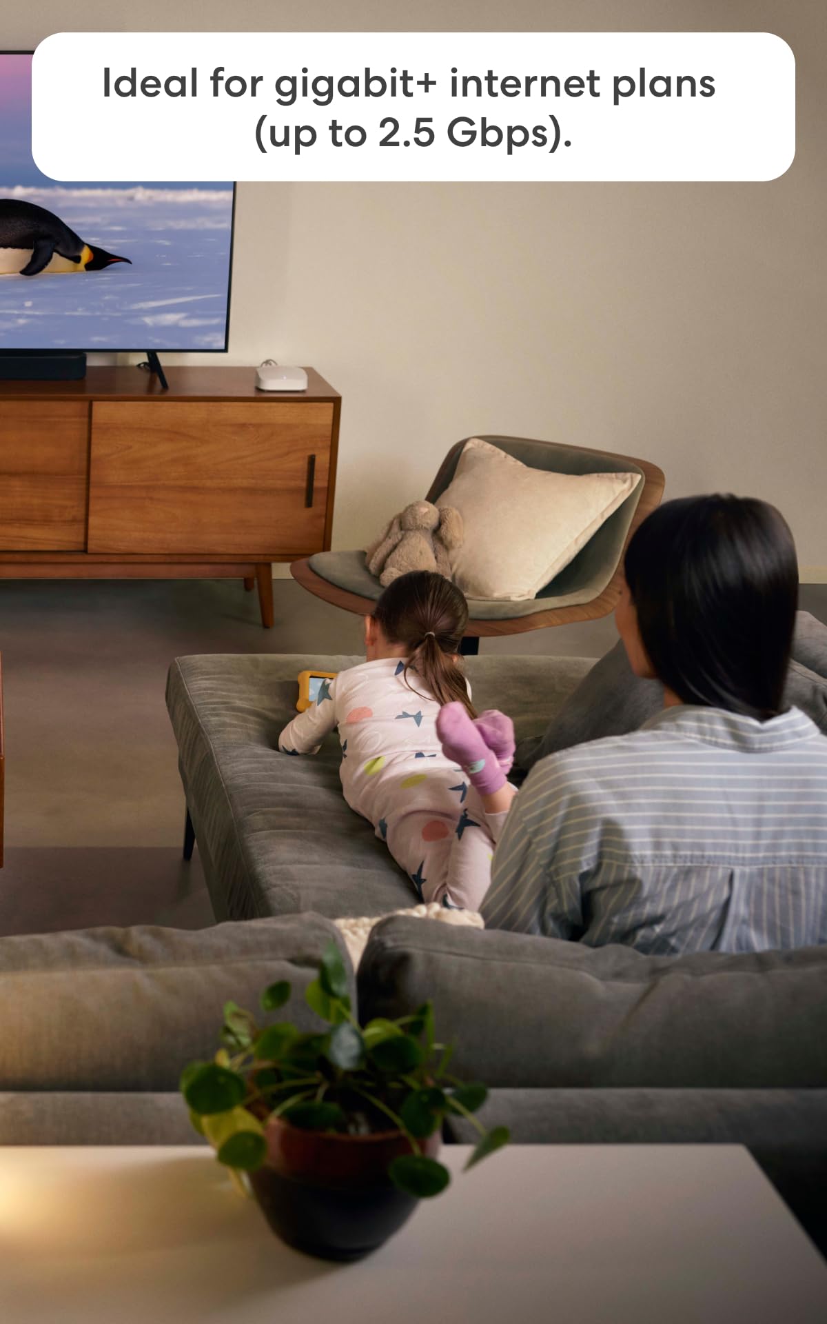 eero Pro 6E covers up to 2000 sq ft for whole‑home connectivity.
