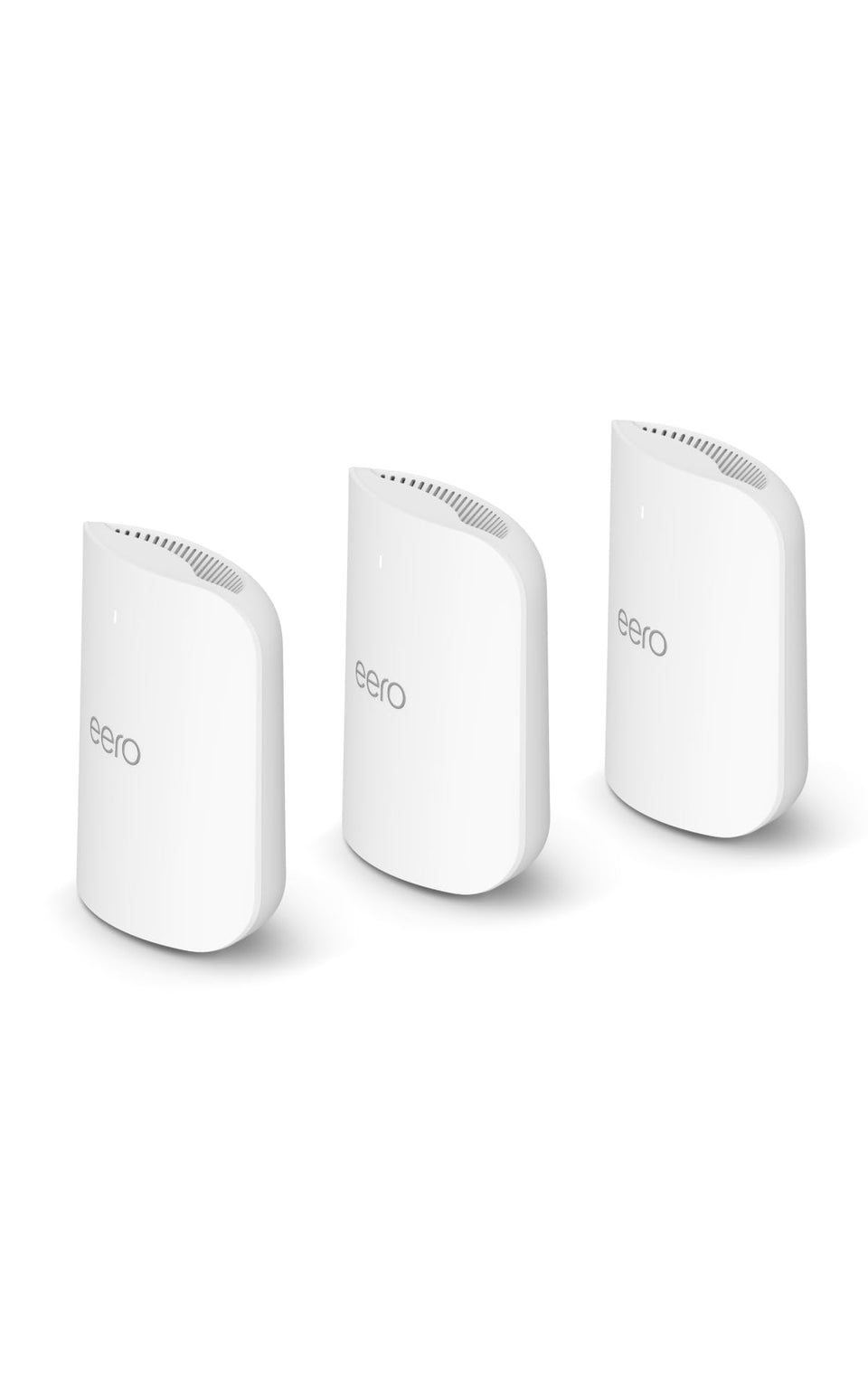 eero Pro 7 front view, a sleek router ready for high-speed Wi-Fi 7