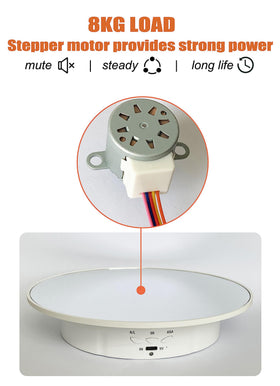 E Eshion product shoot on rotating stand for even lighting