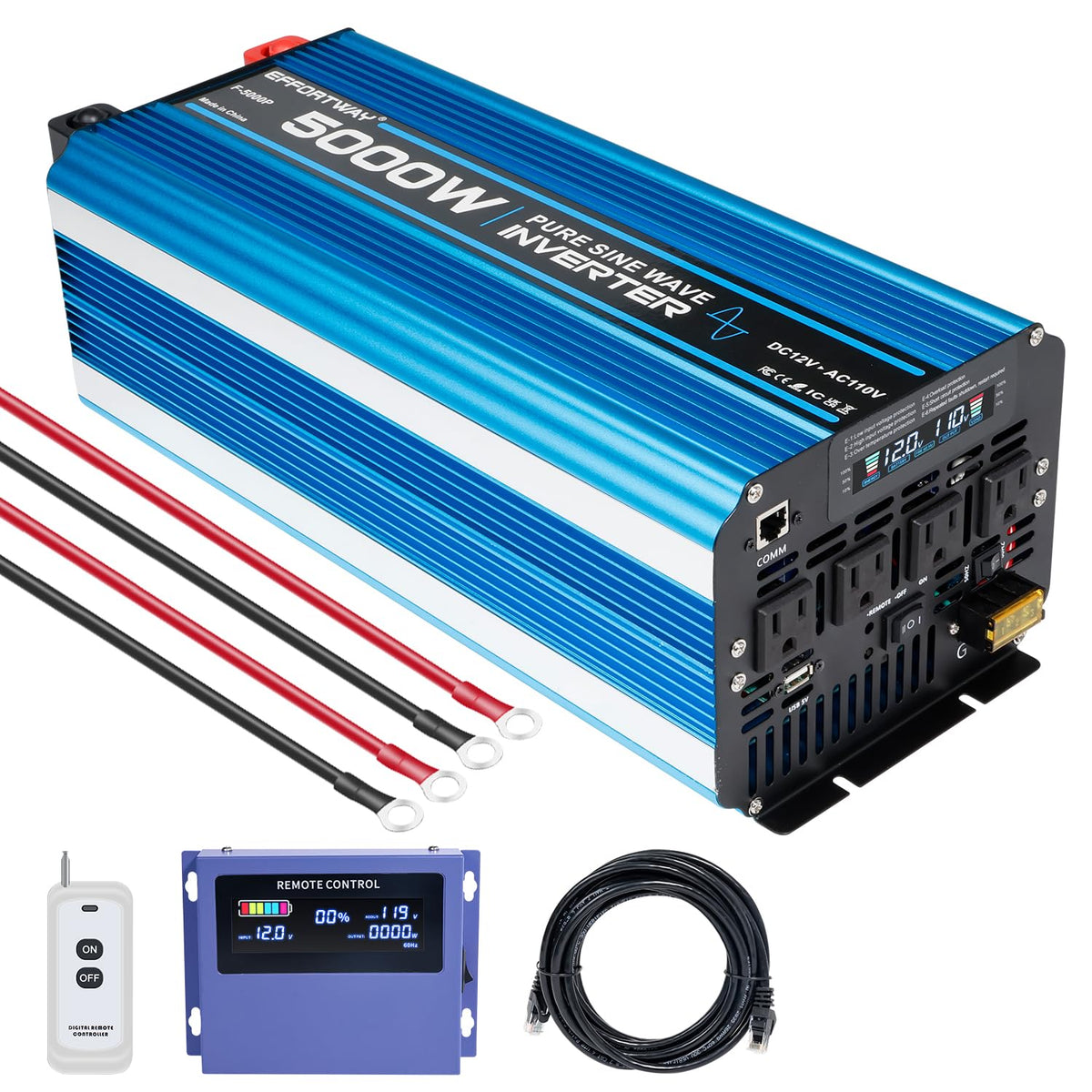EFFORTWAY aluminum alloy casing provides rugged protection.