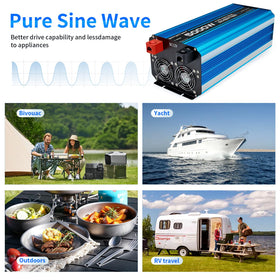 EFFORTWAY inverter LCD display and remote panel for easy status monitoring.