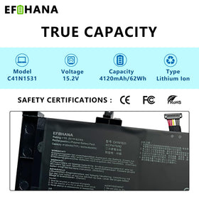 EFOHANA battery connector close-up highlighting secure connection benefit