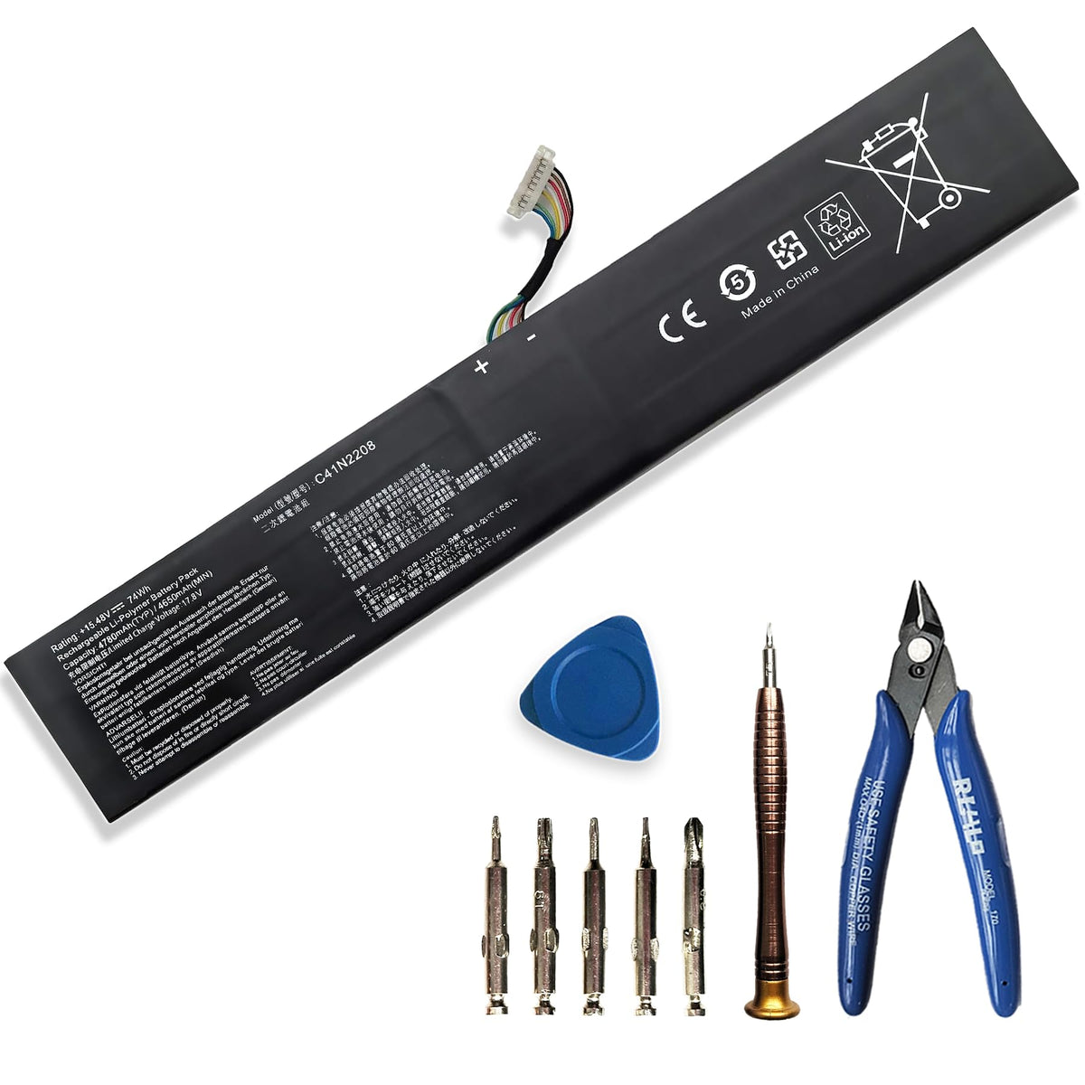 EFOHANA battery pack front packaging showing model and longer runtime benefit