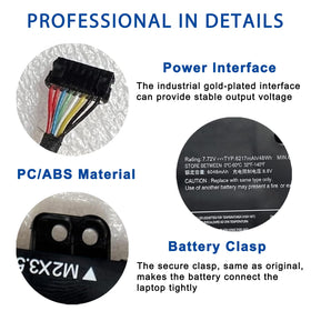 EFOHANA printed capacity and voltage details confirming 48Wh 7.72V specs