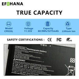 EFOHANA battery close-up of circuit board and connectors for reliable protection
