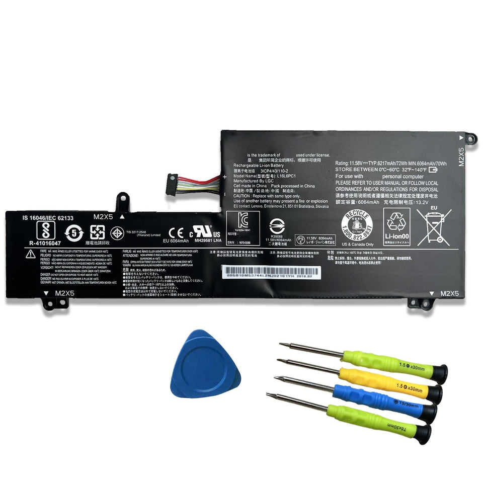 EFOHANA front view of replacement battery showing model and clean fit benefits