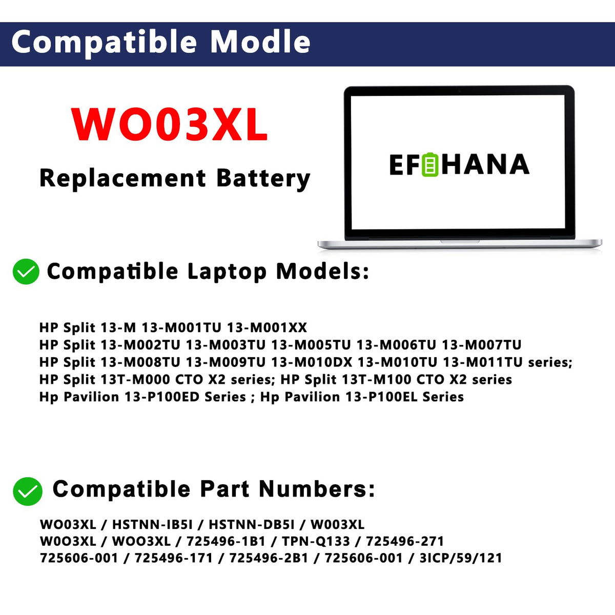EFOHANA WO03XL connector closeup showing pins and cable for secure motherboard connection